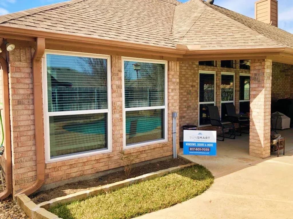 Replacement windows fitted on a Dallas–Fort Worth home