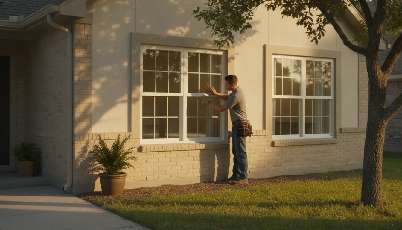 SunSmart replacement windows installed in a Fort Worth home with energy-efficient glass