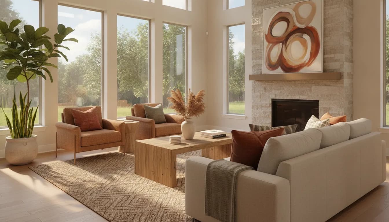 Low-E windows helping manage bright sunlight in a DFW home