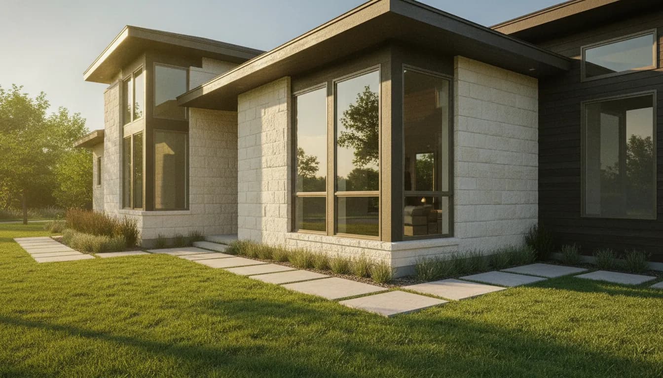 Texas home with modern replacement windows used to explain window U-factor
